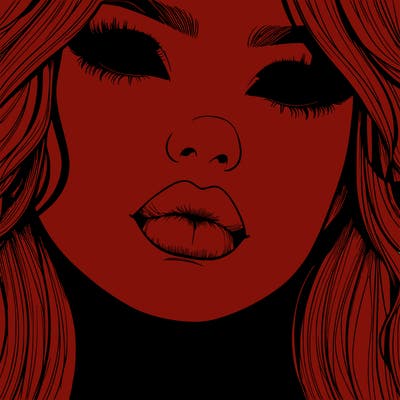 really realistic girl with lips