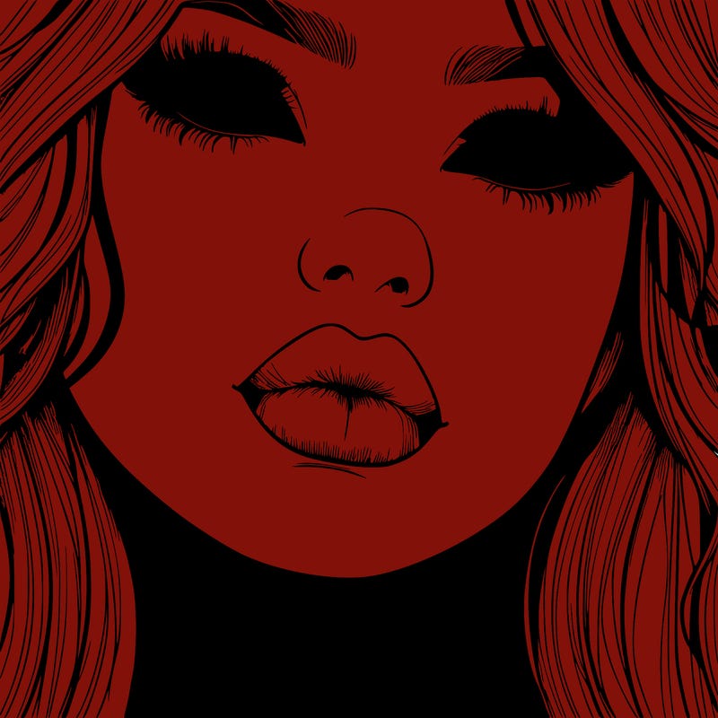 really realistic girl with lips