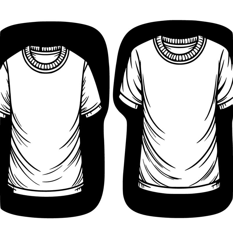 1 plain white t-shirt