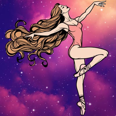 realistic woman dancer