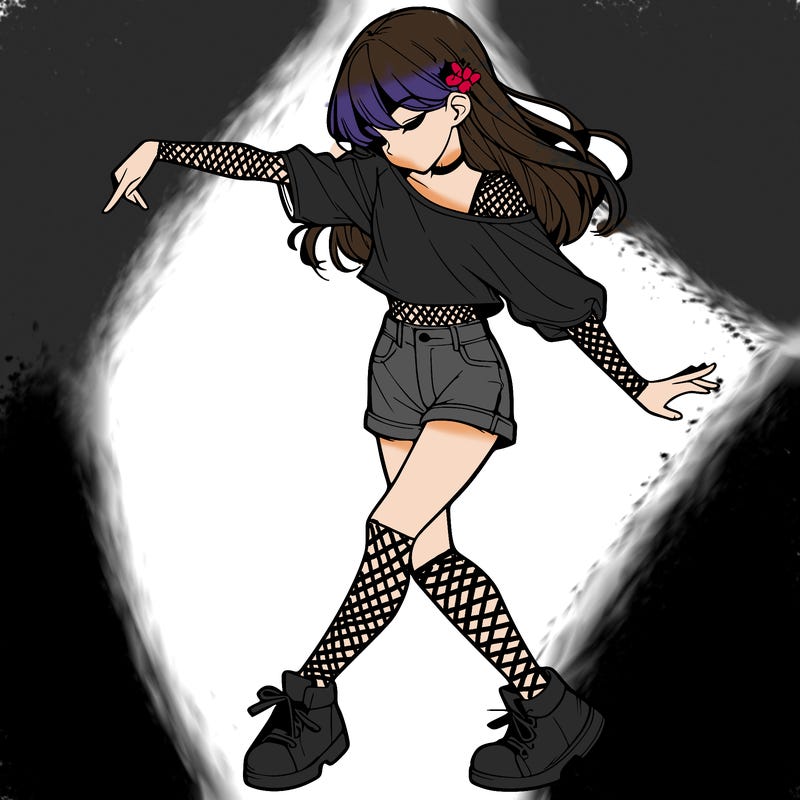 realistic girl danceing