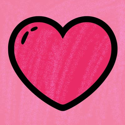 a blank heart