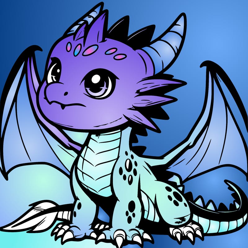 fierce baby night dragon