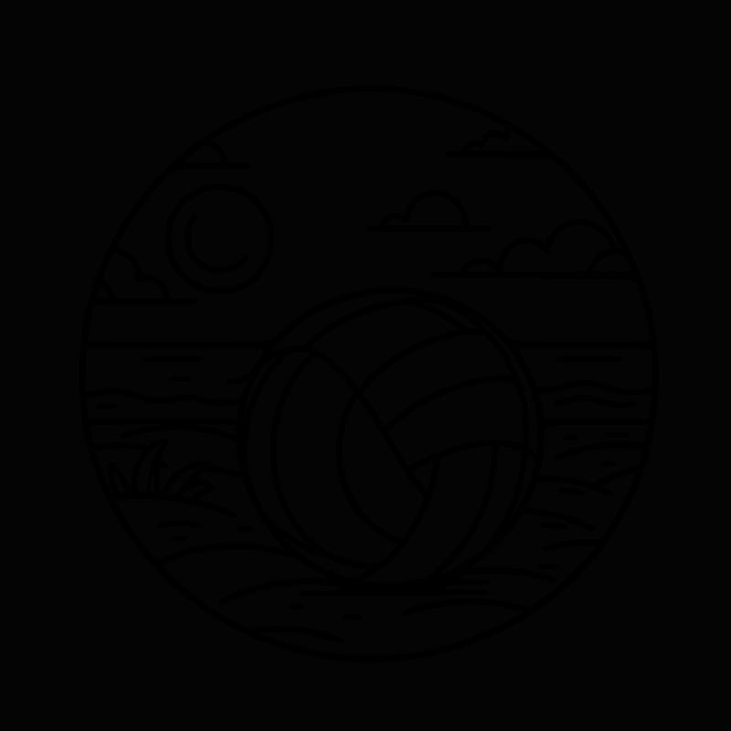 volleyball on a beach