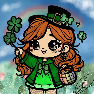 st patrick's day girl
