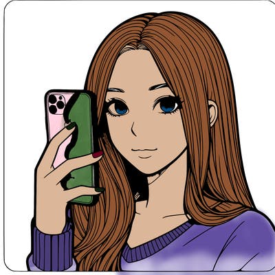 realistic girl iphone
