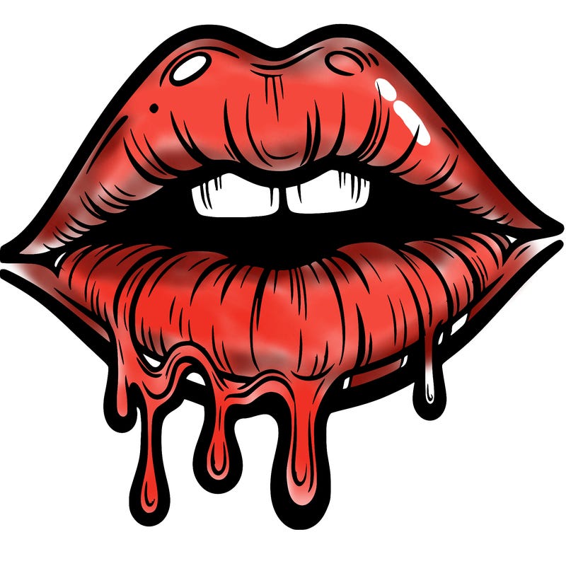 lips that look realistic and drip