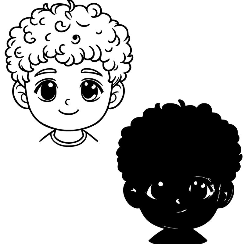 11 year old child with short curly hair