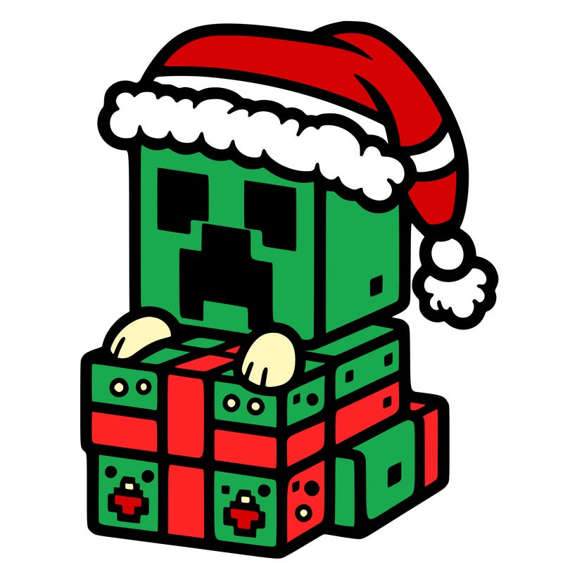 christmas minecraft creeper