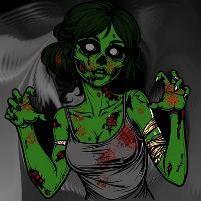 realistic zombie girl