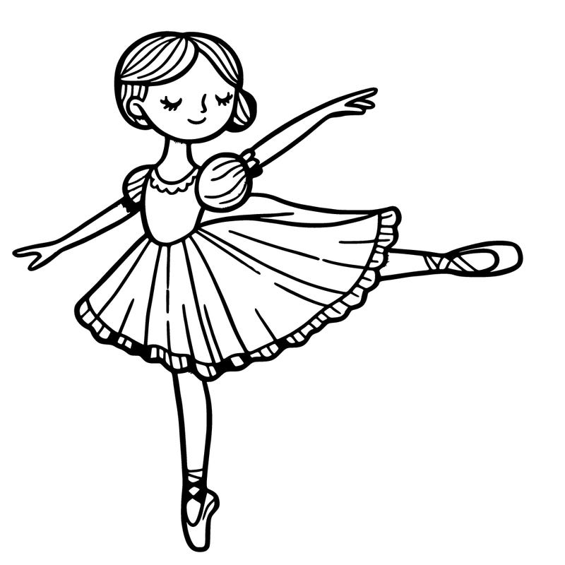 ballerina with a ballet slipper