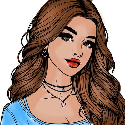 detailed realistic girl