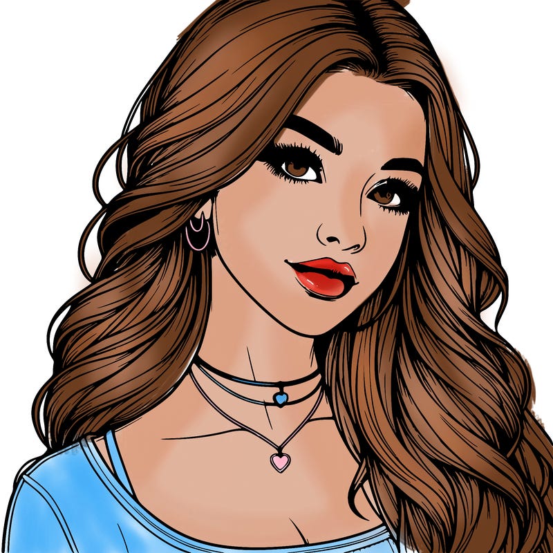 detailed realistic girl