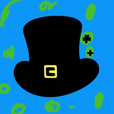 st patrick hat with thin lines