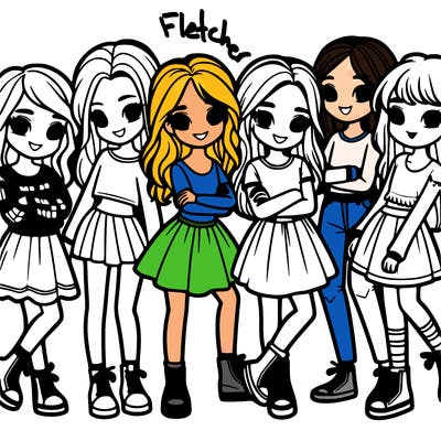 group of girls