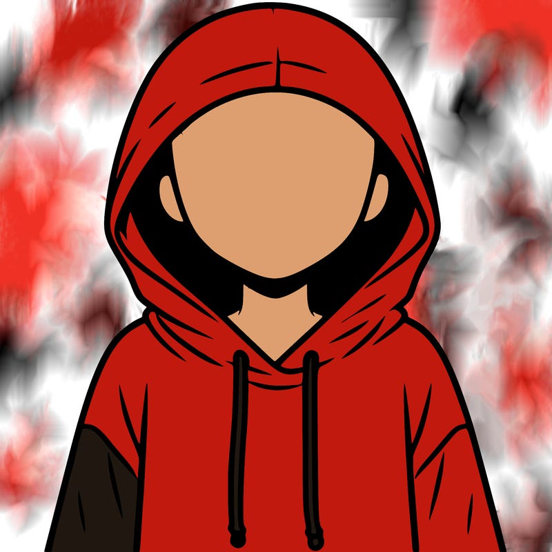 faceless girl in hoodie