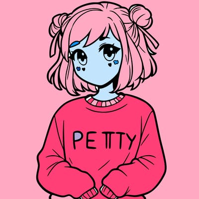 girl with a pretty sweat shirt