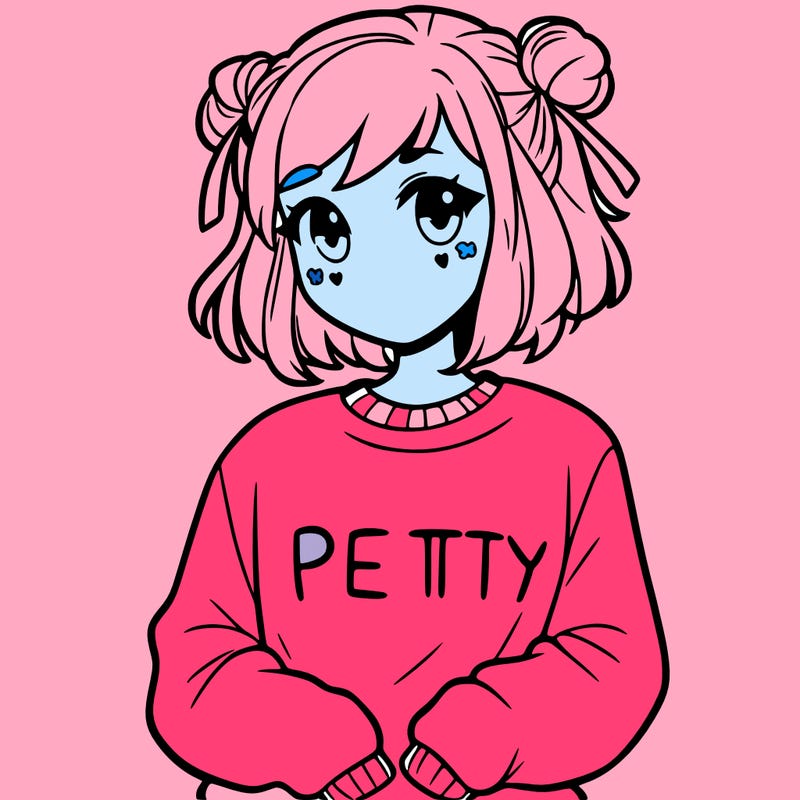 girl with a pretty sweat shirt