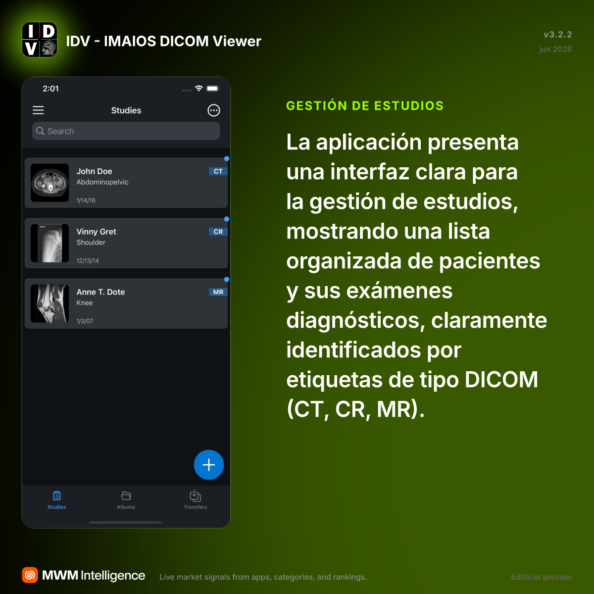 IDV - IMAIOS DICOM Viewer - App de Medicina | MWM