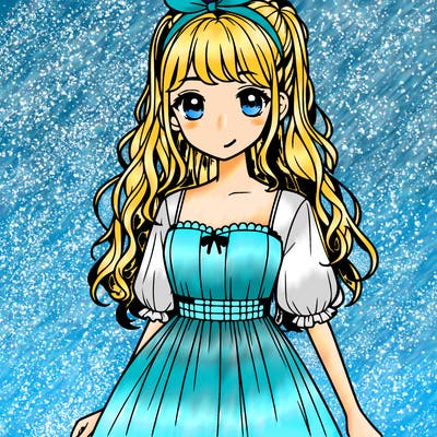 realistic girl with dress