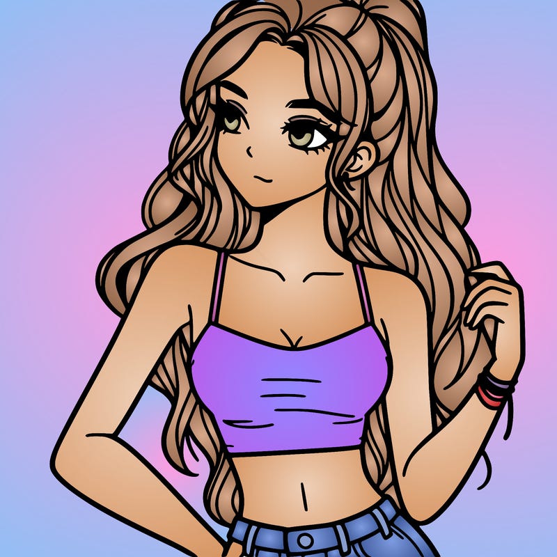 girl in crop top