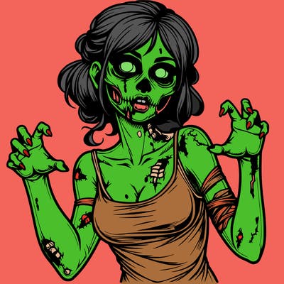 realistic zombie girl