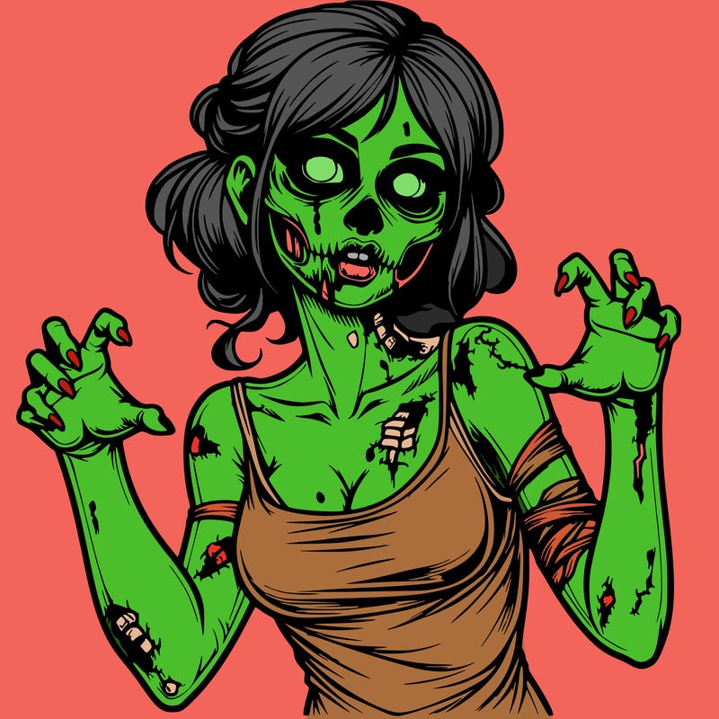 realistic zombie girl