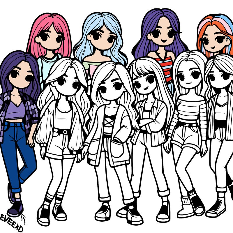 group of girls