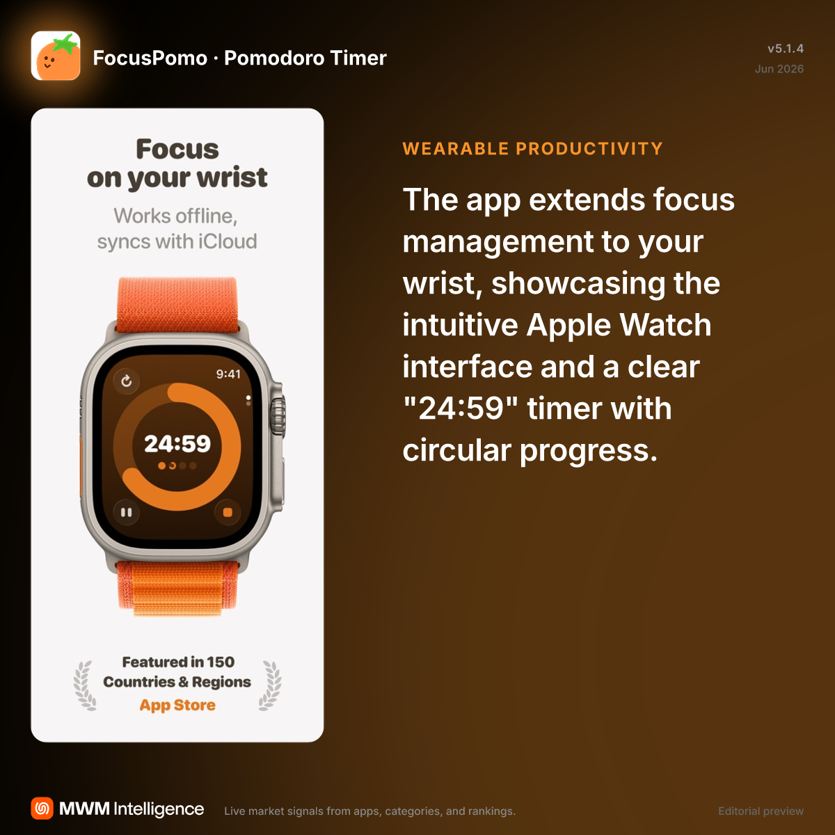 FocusPomo · Pomodoro Timer - Productivity App | MWM