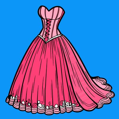 wedding dress-corset and a long and flowy skirt