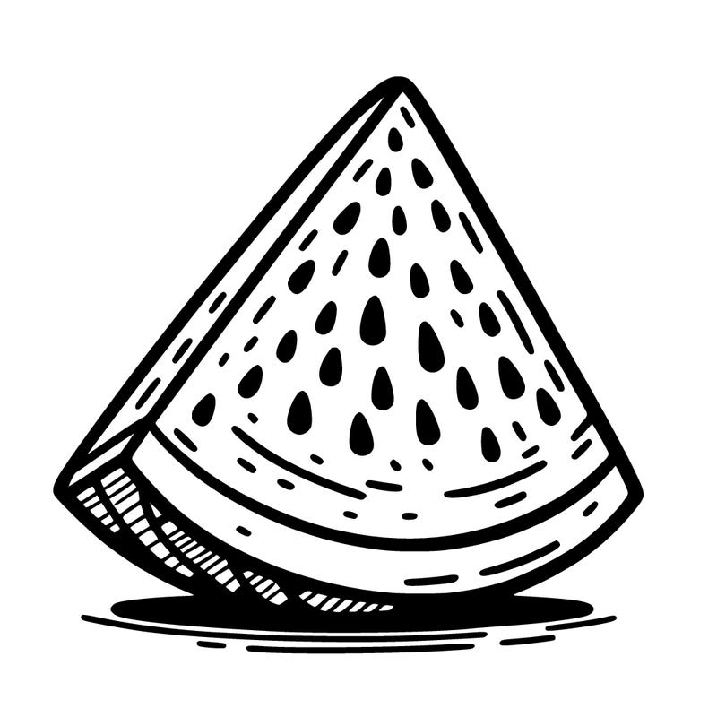 a wedge of watermelon