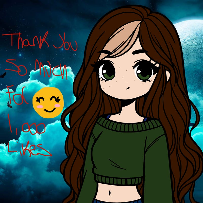 girl with long hair and a crop top with a sweater