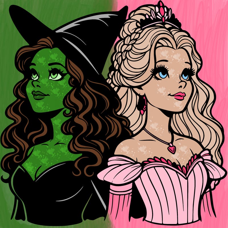 'elphaba and glinda (realistic)