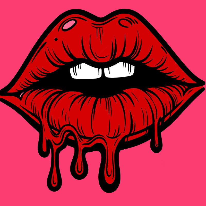 lips that look realistic and drip