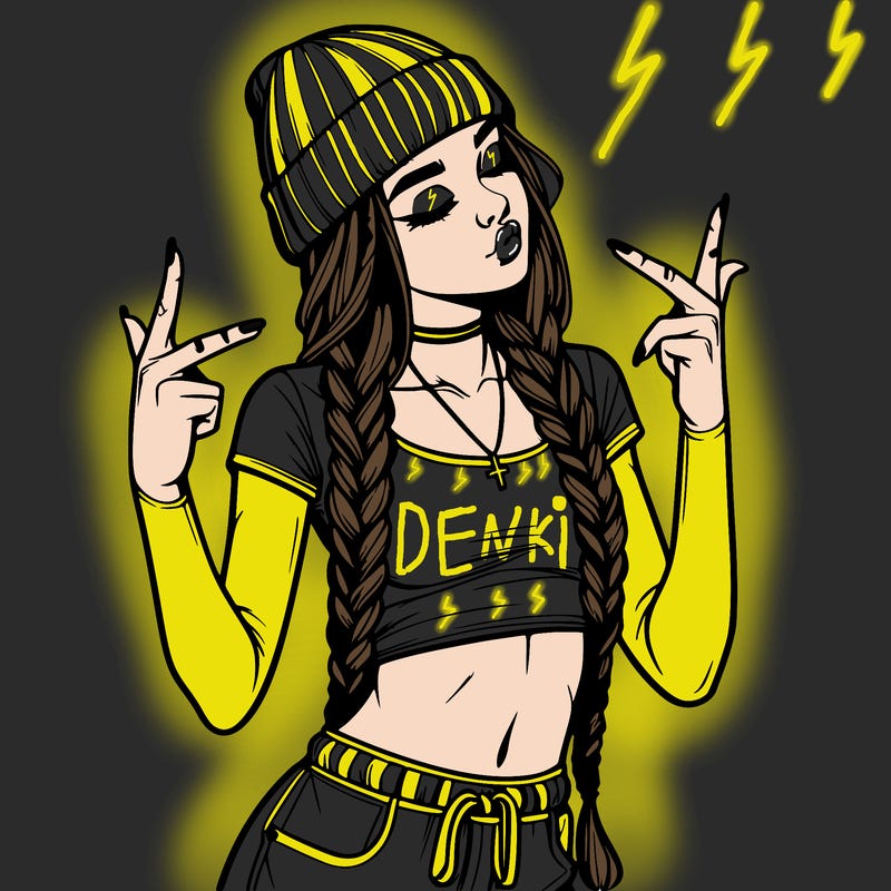 realistic teenage girl with braids and a beanie and crop top doing 🫶🏼