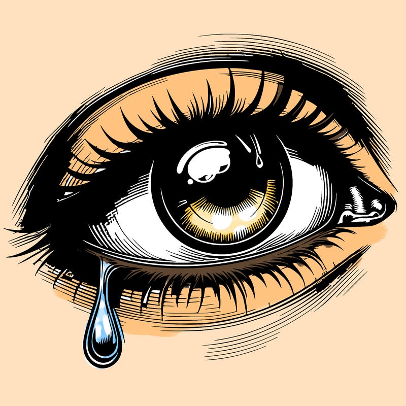 realistic eye one tear