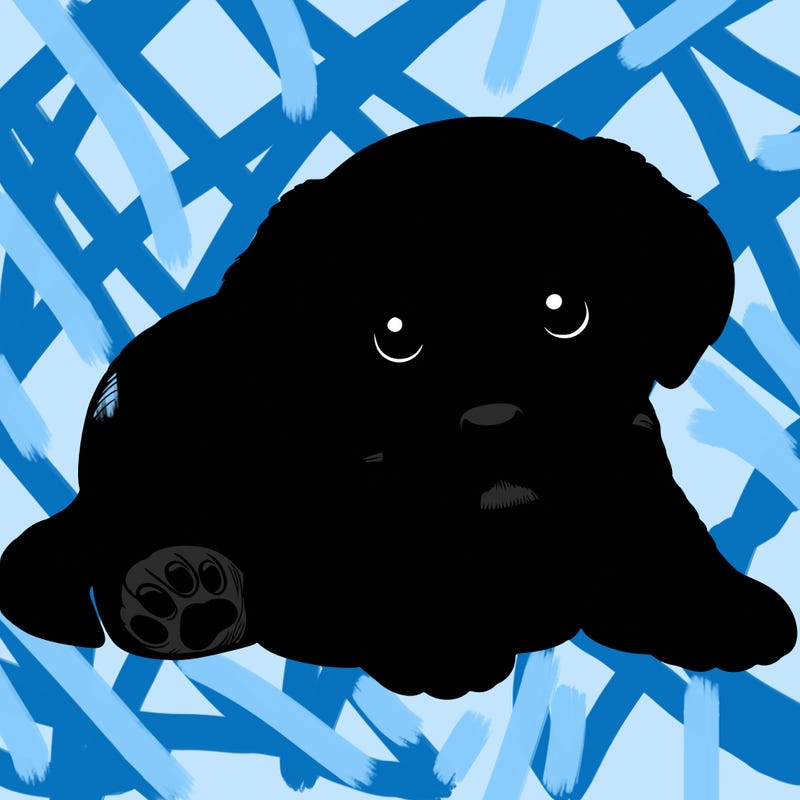 a cute realistic puppy