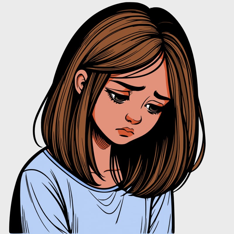 realistic sad girl