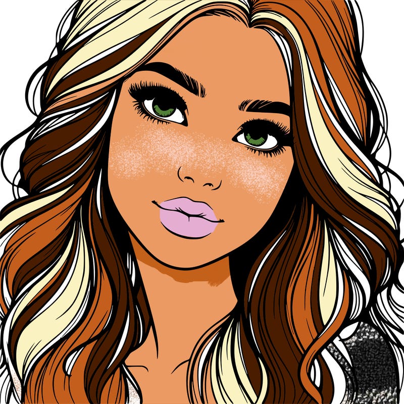 beautiful realistic girl