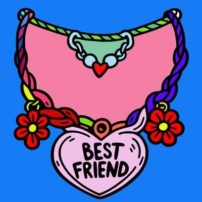 best friend necklace