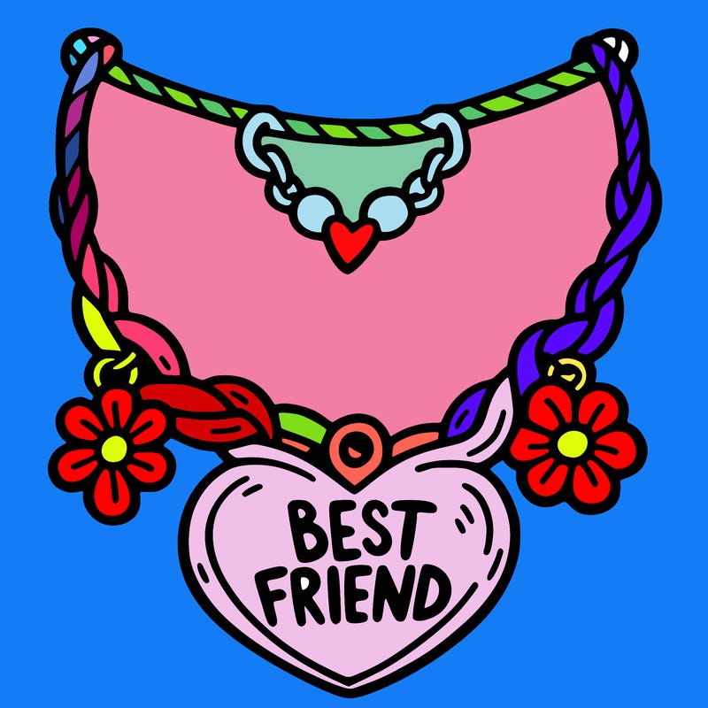 best friend necklace
