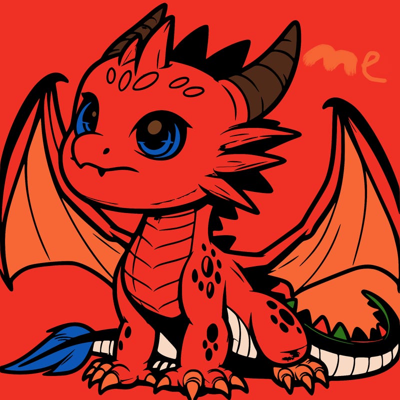 fierce baby night dragon