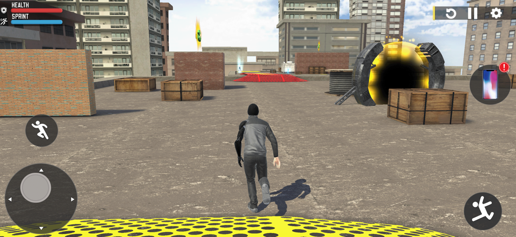Elevated Run: City Freestyle - Urban parkour runner on a rooftop in Elevated Run City Freestyle game