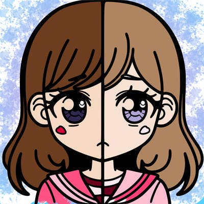 a split of a girl