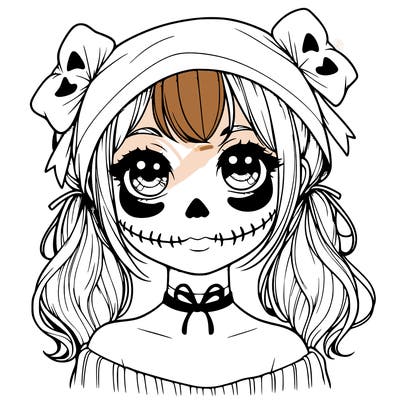 realistic girl halloween