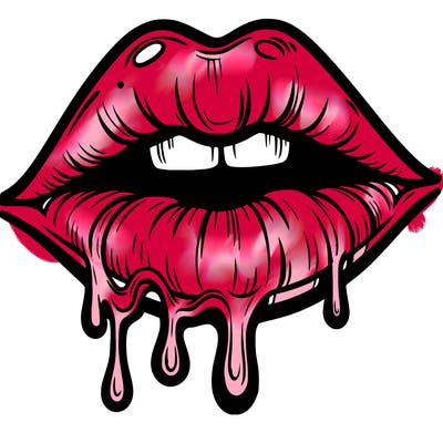 lips that look realistic and drip