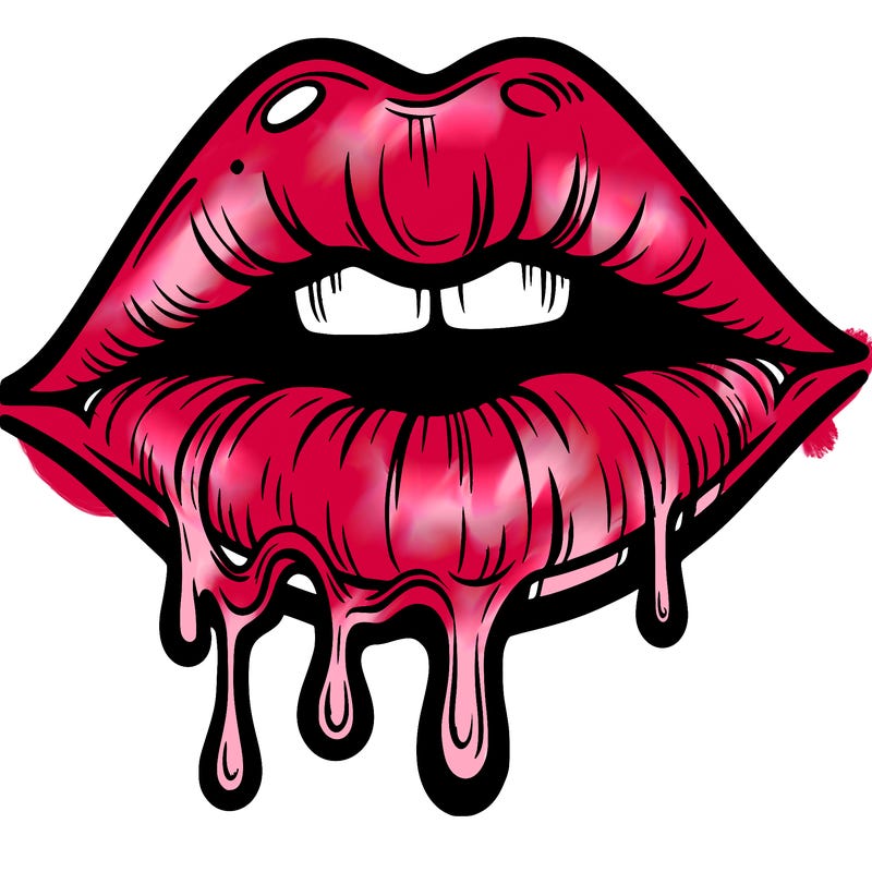 lips that look realistic and drip