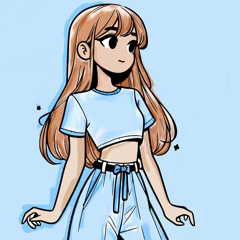 girl in a cute crop top