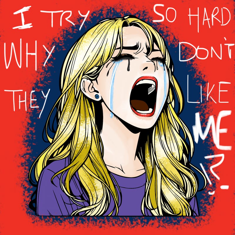 screaming realistic, girl