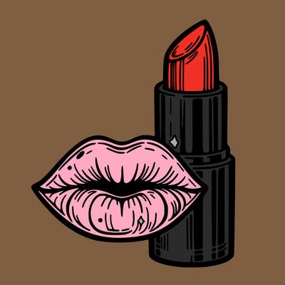 lips and lipstick